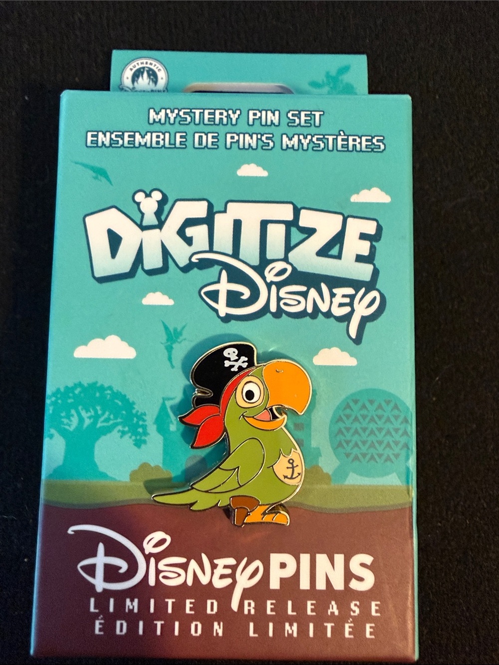 Disney WDW Digitize limited Release Parrot Enamel Pin - Barker Bird
